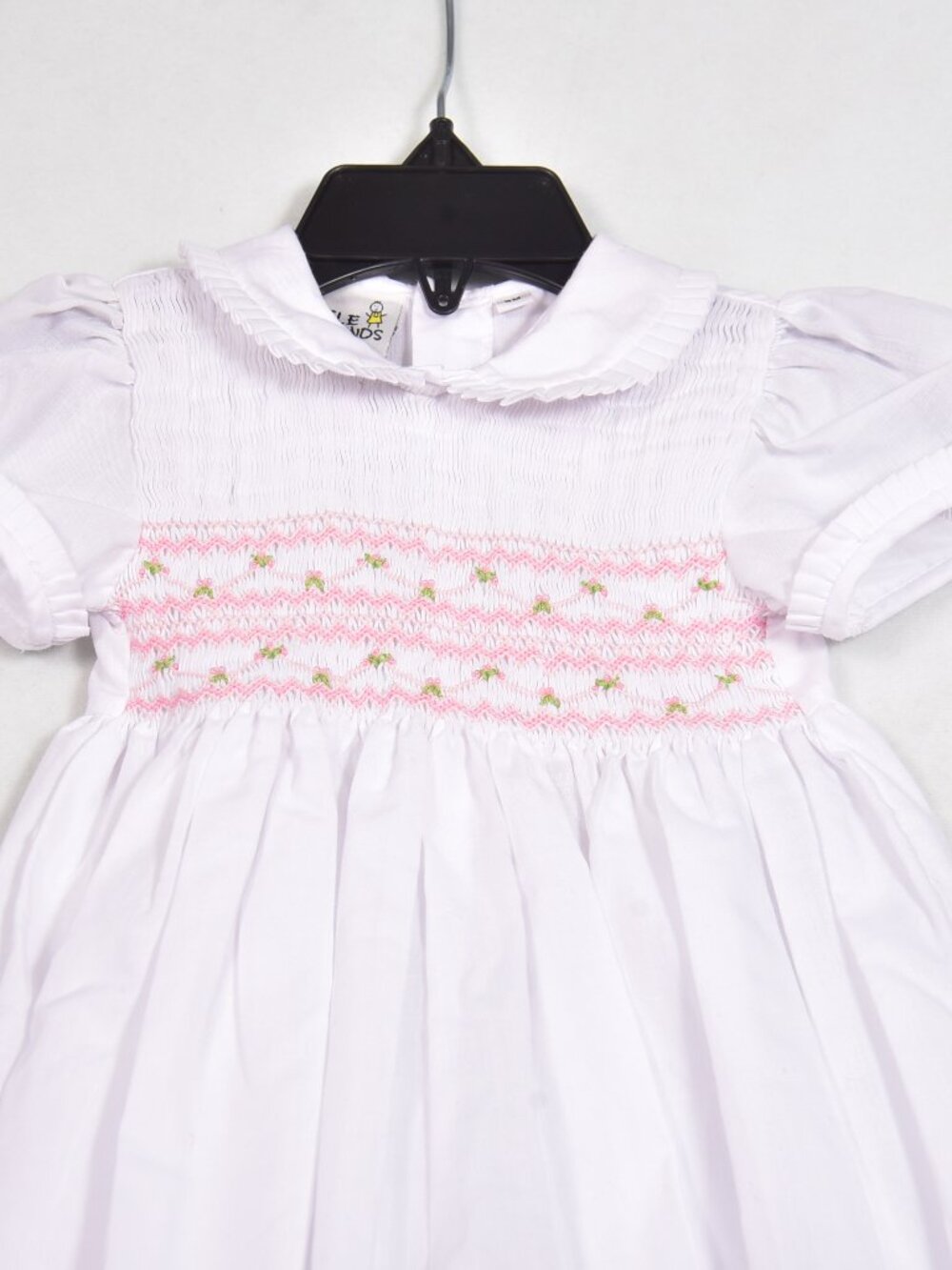 Little Diamonds Baby Girls 3 Months Embroidered Bubble Romper Collared Floral